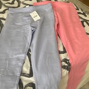 Crewcuts Pink and Light Blue Kids Leggings